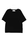 Laneus Short-sleeved Pullover In Black