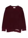 Laneus Pullover With Logo In Red