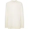 Laneus Ribbed Cuff Long Sleeve Crew Neck Jumper
