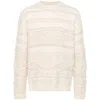 Laneus Textured Knitwear In Soft Creamy Hue In Neutral
