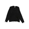 Laneus Distressed-finish Sweater In Black