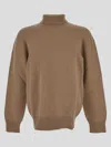 Laneus Turtleneck Knit In Brown
