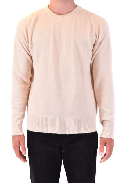 Laneus Multicolor Knit Sweater With Ribbed Detailing In Pink