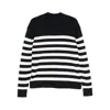 Laneus White And Blue Striped Cotton Polo Shirt In Multicolor