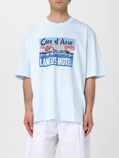 LANEUS T-SHIRT LANEUS MEN COLOR BLUE,G80705009
