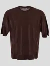 Shop Laneus T-shirts And Polos In Brown