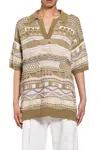 Laneus Polo A Maglia Irregolare In Beige