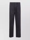 Laneus Tailored Trousers Embroidered Detail In Blue