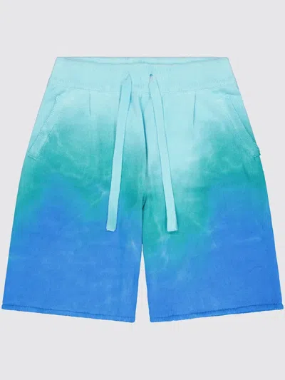 Laneus Tie-dye Shorts In Blue