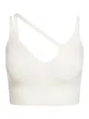 Laneus Cotton-blend Asymmetric Top In White Off