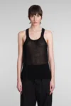 Laneus Woman Top Black Size 4 Cotton In Black