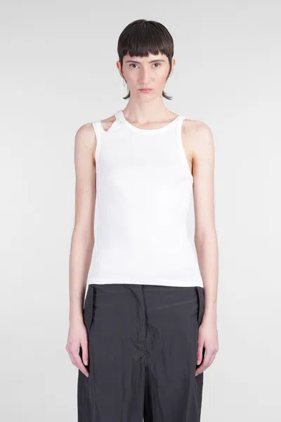 Laneus Topwear In White Cotton