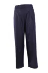 Laneus Trousers Wide Leg Elastic Waistband In Blue