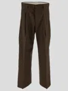 Laneus Gabardine Pants Man In Brown