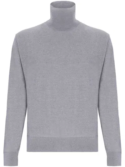 Laneus Turtleneck Sweater In Grey