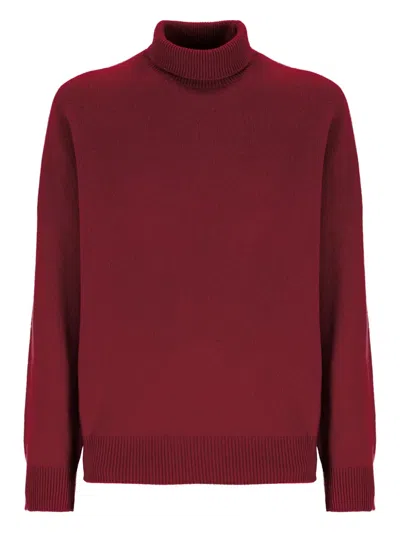 Laneus Turtleneck Sweater In Red