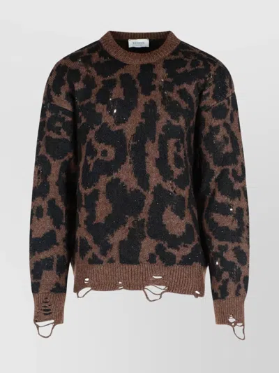 LANEUS TWO TONE MERINO WOOL SWEATER