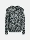 Laneus Two-tone Wool Blend Sweater In Gray