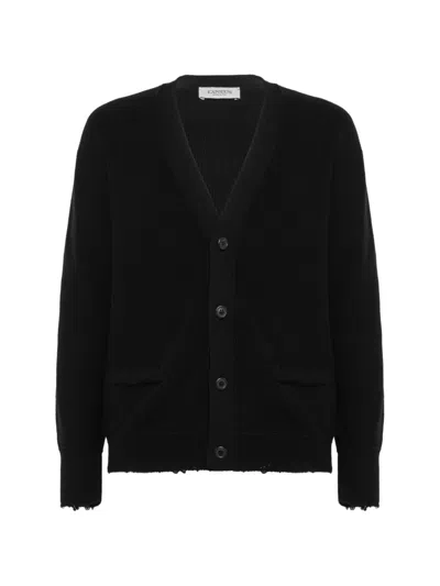 Laneus V-neck Cardigan In Black