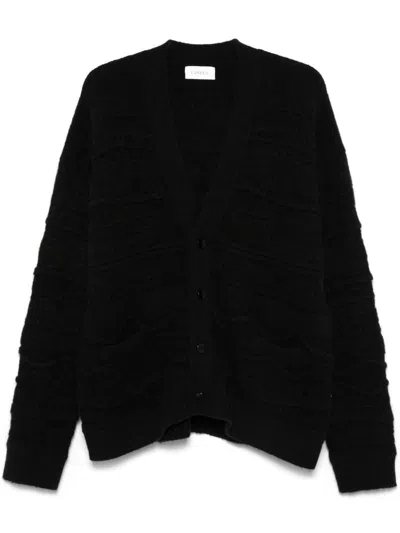 Laneus V-neck Cardigan In Black