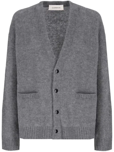 Laneus V-neck Cardigan In Grey