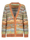 Laneus V-neck Cardigan In Multi