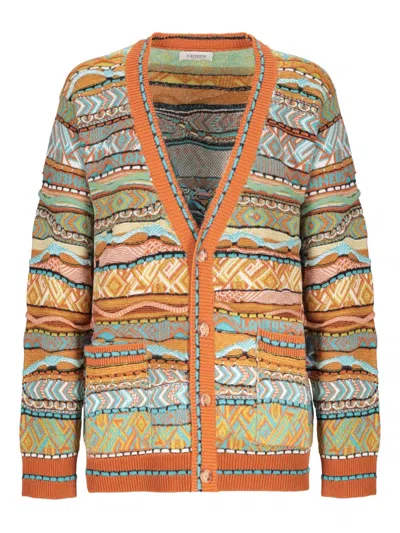 Laneus V-neck Cardigan In Multi