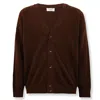 Laneus Button-up Knitted Cardigan In Brown