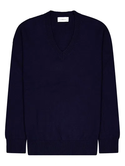 Laneus V-neck Sweater In Black