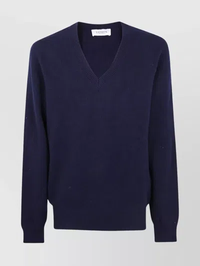 LANEUS V-NECK LONG SLEEVE KNIT JUMPER