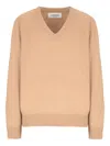 Laneus V-neck Sweater In Brown