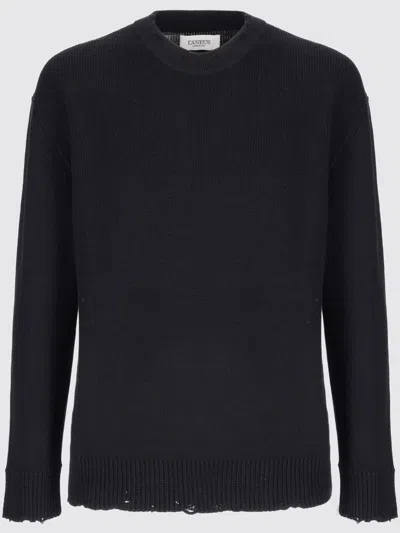 Laneus Virgin Wool Jumper In Black