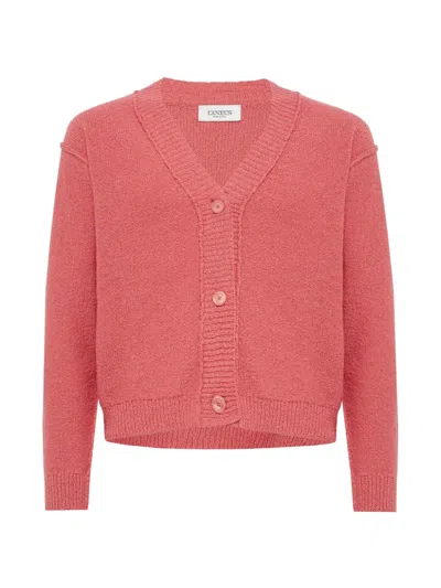 Laneus V-neck Cardigan In Pink