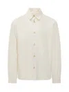 Laneus White Regular Solid Shirt In White