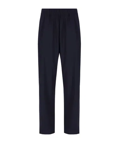 Laneus Wide-leg Casual Pants In Black