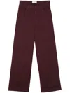 Laneus Wide-leg Jeans In 红色
