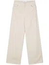Laneus Wide-leg Jeans In Neutrals