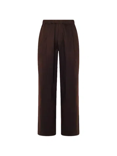 Laneus Wide Trousers In Brown