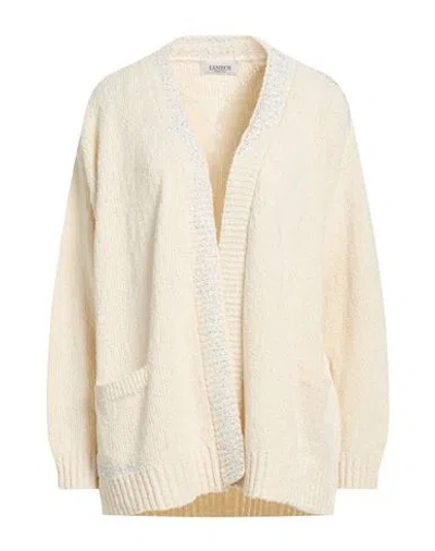 Laneus Woman Cardigan Cream Size 6 Cotton In White