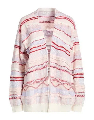 Laneus Woman Cardigan Pink Size 6 Cotton, Polyester, Polyamide In Multi