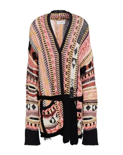 Laneus Woman Cardigan Pink Size 8 Cotton, Polyester, Polyamide
