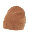 Laneus Woman Hat Brown Size Onesize Merino Wool