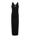 Laneus Woman Maxi Dress Black Size L Cotton In Black