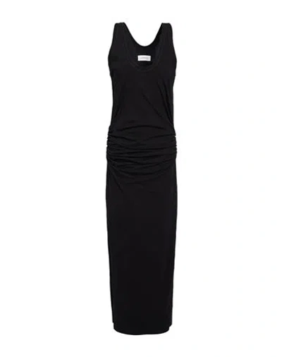 Laneus Woman Maxi Dress Black Size L Cotton
