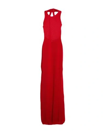 Laneus Woman Maxi Dress Red Size 4 Viscose, Polyamide