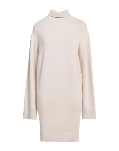 Laneus Woman Mini Dress Beige Size 2 Merino Wool