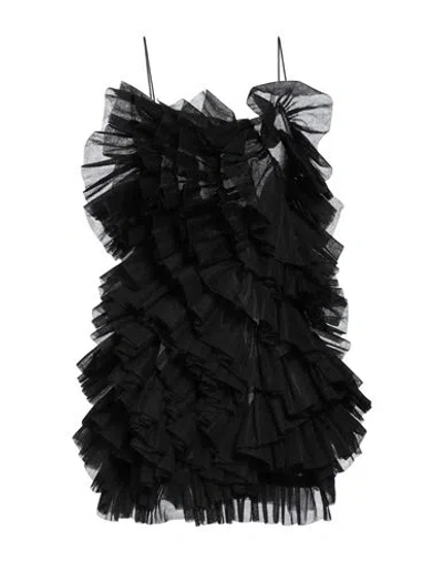 Laneus Woman Mini Dress Black Size 4 Nylon