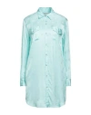 Laneus Woman Midi Dress Turquoise Size 4 Viscose In Blue