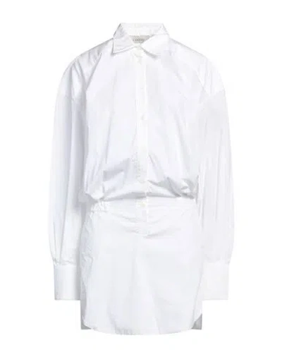 Laneus Woman Mini Dress White Size 4 Cotton
