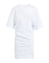 Laneus Woman Mini Dress White Size S Cotton